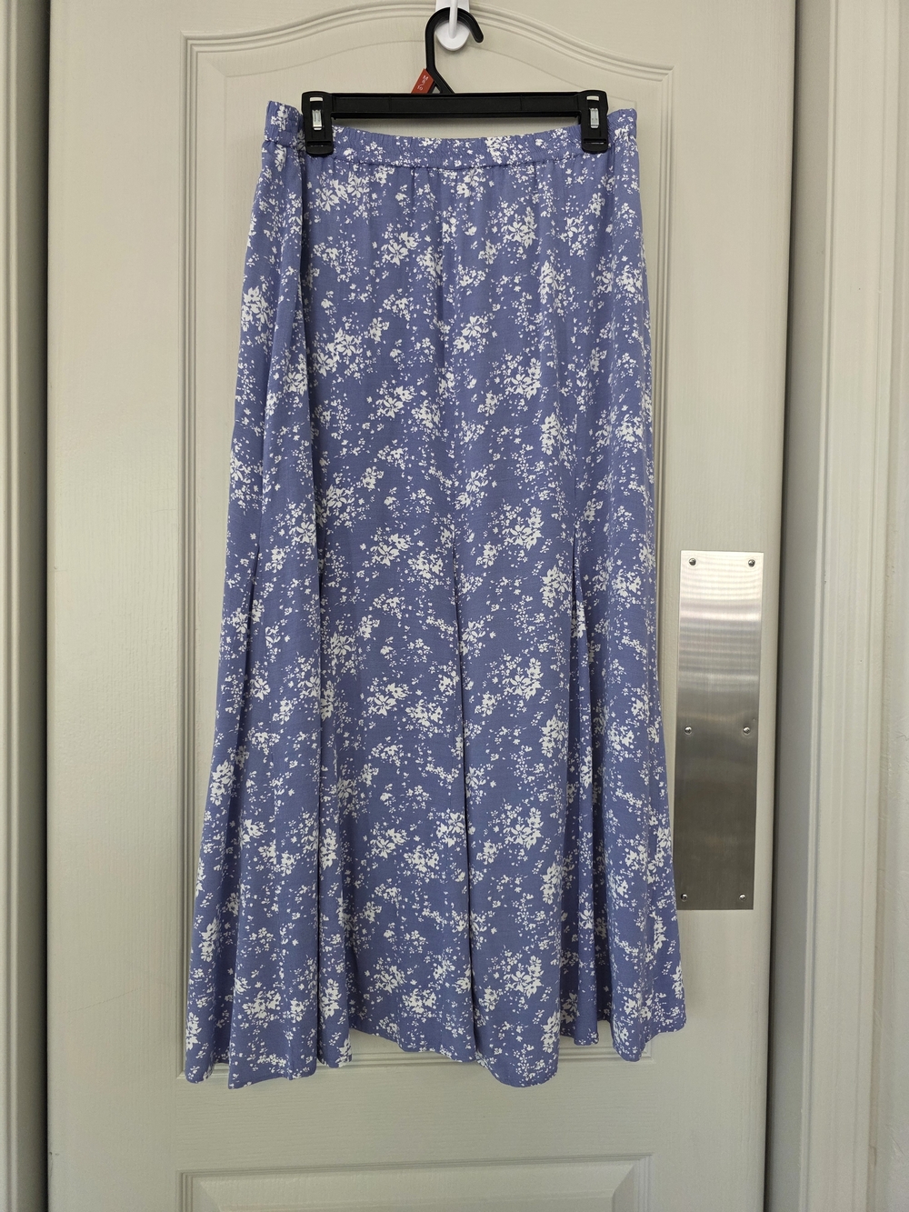 Uniqlo Periwinkle Blue Floral Maxi Skirt - Picture 2 of 8